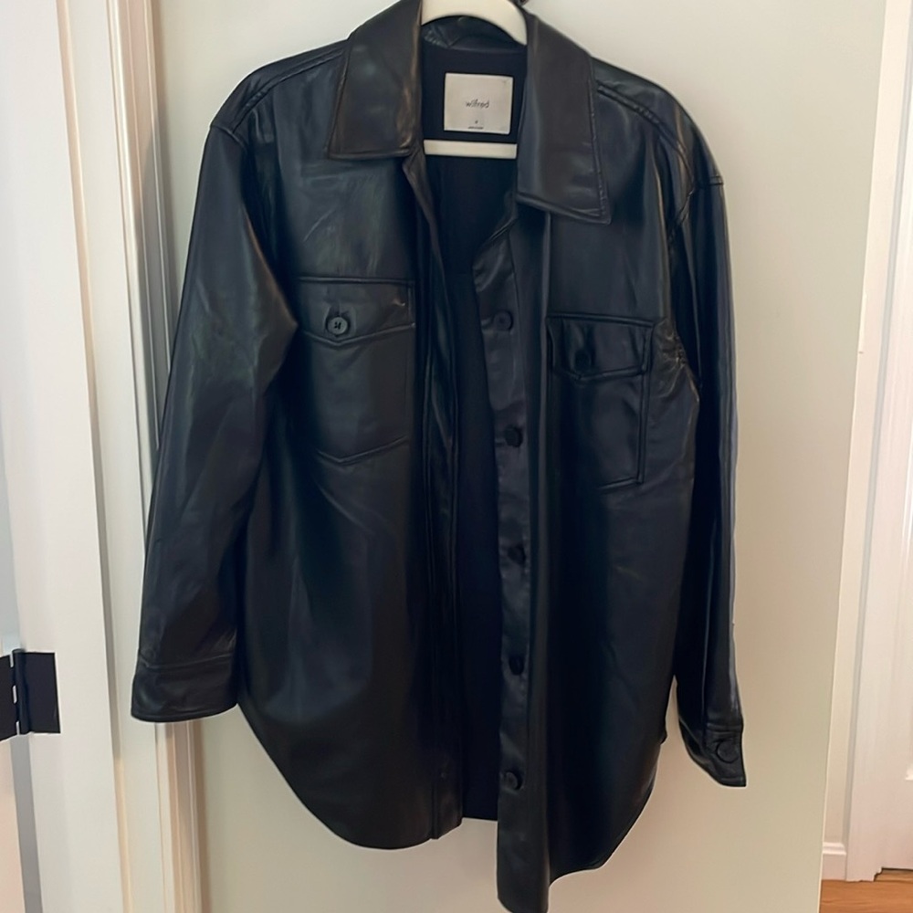 Aritzia Babaton Vegan Leather Jacket